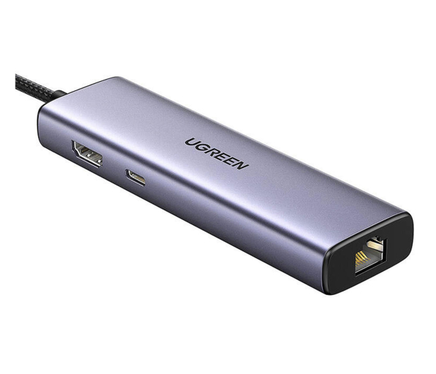 UGREEN Adapter 6w1 CM512 USB-C /3x USB A 3.0 HDMI RJ45 PD Converter - 1488896 - zdjęcie 3